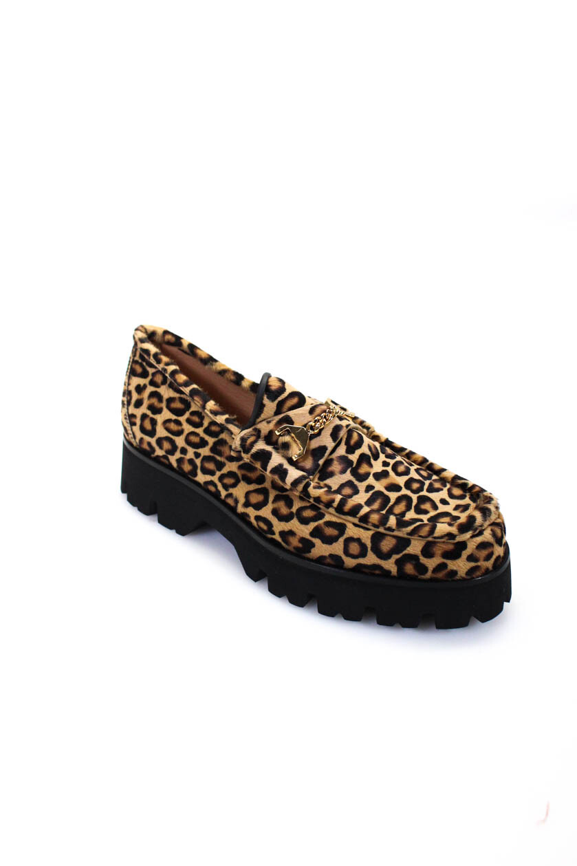 Mocasines sin mangas Hyusto Mick para mujer - leopardo talla 39