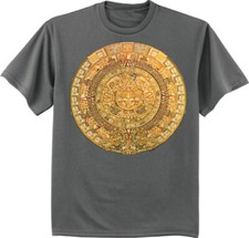 Camiseta Calendario Azteca Calcomanía Mexica Camiseta Gráfica Hombre