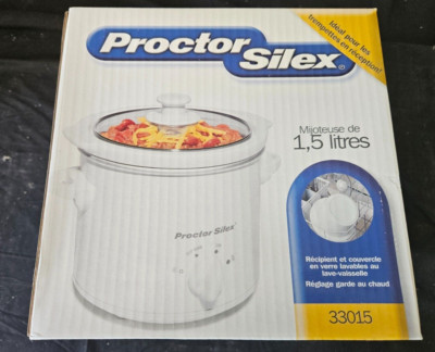 Proctor Silex 1.5 Quart Slow Cooker w/ Keep Warm Setting 33015 New