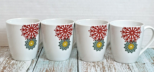 Corsica Holiday Jewel Coffee Tea Holiday Mugs Set of (4) - Picture 13 of 14