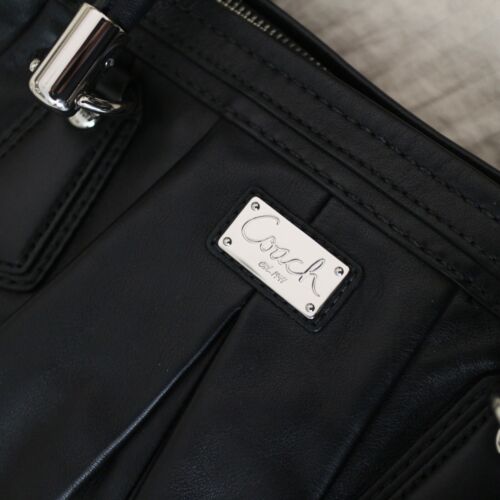 NWT COACH 15342 Kristin Black Leather Tote Shoulder Bag Purse NEW - Picture 3 of 11