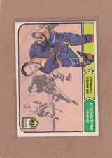 1968-69 O PEE CHEE HOCKEY LOWELL MACDONALD ROOKIE #42 KINGS EXMT *A26101