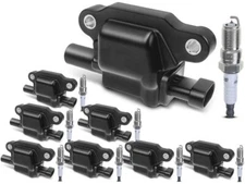 Ignition Coil Set with Spark Plugs fits NPR 2007, 2009-2012 6.0L V8 Base 19MJJC