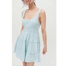 Urban Outfitter Cotton Tiered Mini Dress Size S D03