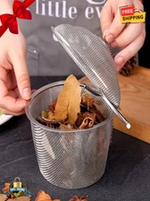 1 pc Stainless Steel Tea Infuser & Strainer – Leakproof Filter for Tea & Soup