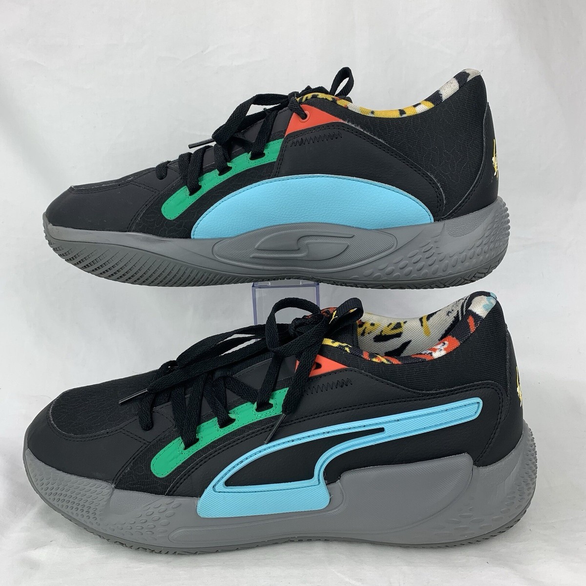 Puma Mens Basketball Court Rider Shoes Sz 14 Black Chaos