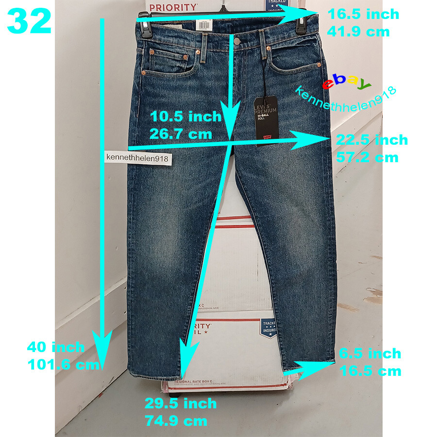 levis 32 32 in cm