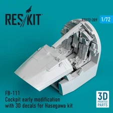 FB-111 Cockpit early mod. with 3D decals for Hasegawa kit 1/72 ResKit RSU72-0209