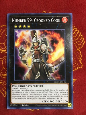 Yugioh Number 59: Crooked Cook DLCS-EN121 LP | eBay