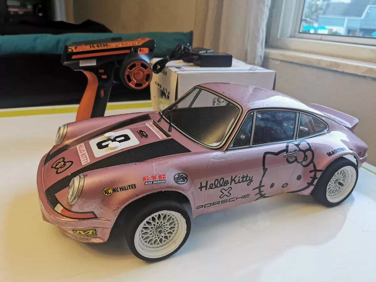 Coche teledirigido hello kitty sale