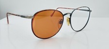 Vintage Brooks Brothers BB 155 Brown Gray Round Sunglasses Italy FRAMES ONLY