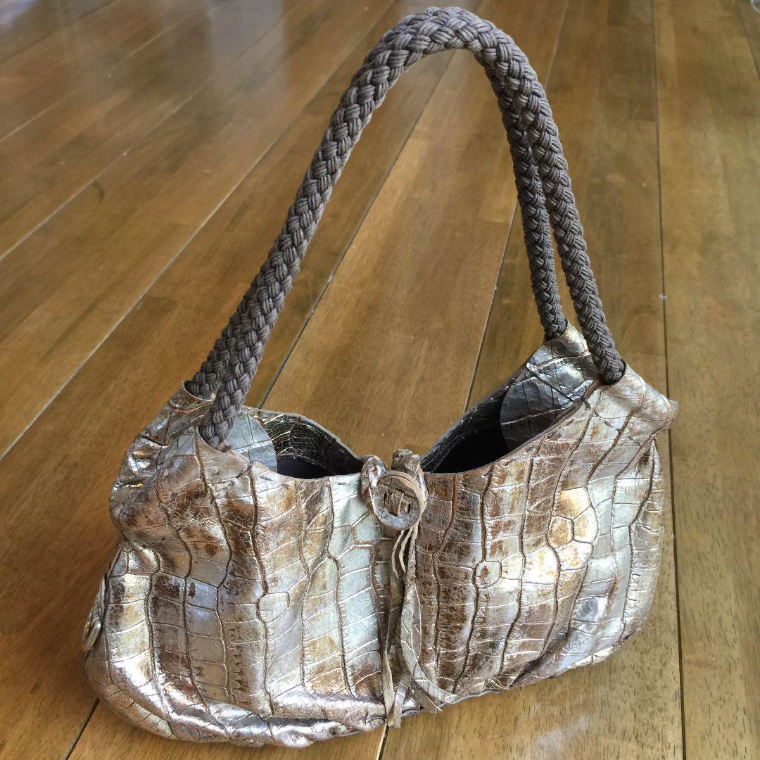 Henry beguelin mini bag leather Gold and silver luster | eBay