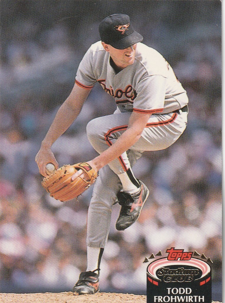 FREE SHIPPING-MINT-1992 Topps Stadium Club Todd Frohwirth #358