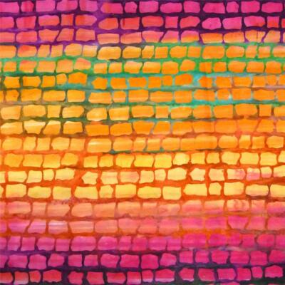 ''Aruba''  Timeless Treasures Tropical Batik, Pink, Yellow, Green BTHY or BTY