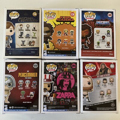 Funko Pop Assorted Lot Of 6, 14, 1236, 40, 1233, 264 & 88 | eBay