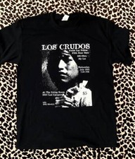 SALE Los Crudos Flyer T-Shirt, gift for punk fan, cotton black shirt