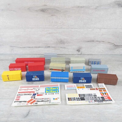 KIBRI - 1:87 - 15 teiliges Container Set + Decals - #AL77196