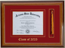 DIPLOMA FRAME WITH TASSEL WAL/RE CUSTOMIZABLE 8x6,7x9,,8x10,8.5x11,11x14