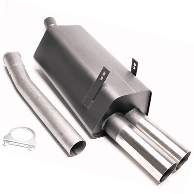 Endschalldämpfer 2x76mm, passend für BMW 3er E36, 91-98, 6-Zyl.