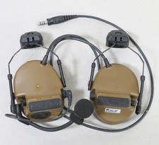 3M Peltor COMTAC III AUTHENTIC TAN Comm Headset 88078-ARC w/ Helmet Mounts