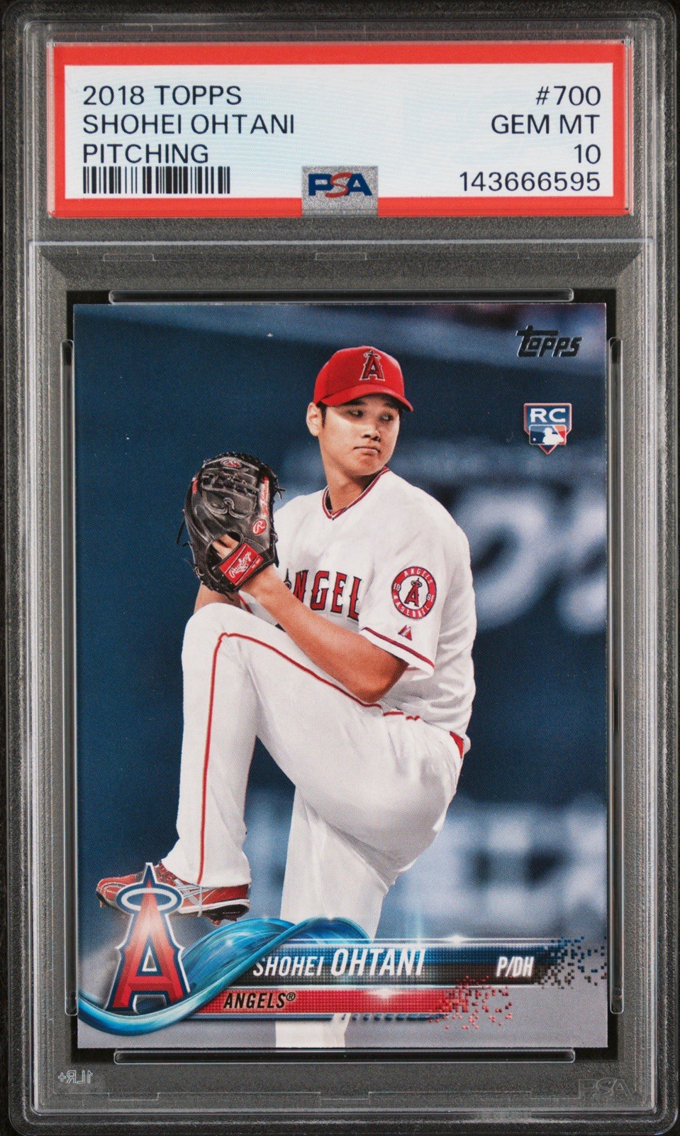 2018 Topps #700 Pitching RC Shohei Ohtani PSA 10