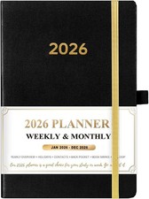 2026 Planner - Leather Planner 2026 Weekly and Monthly, Jan.2026 - Dec.2026 8.3
