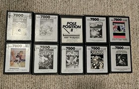 Atari 7800 console with 10 7800 games and two controllers. Tested, Works Great