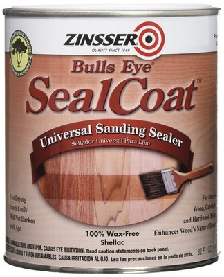 Sealcoat Universal Sanding Sealer, Quart, Use to condition new or previously fin