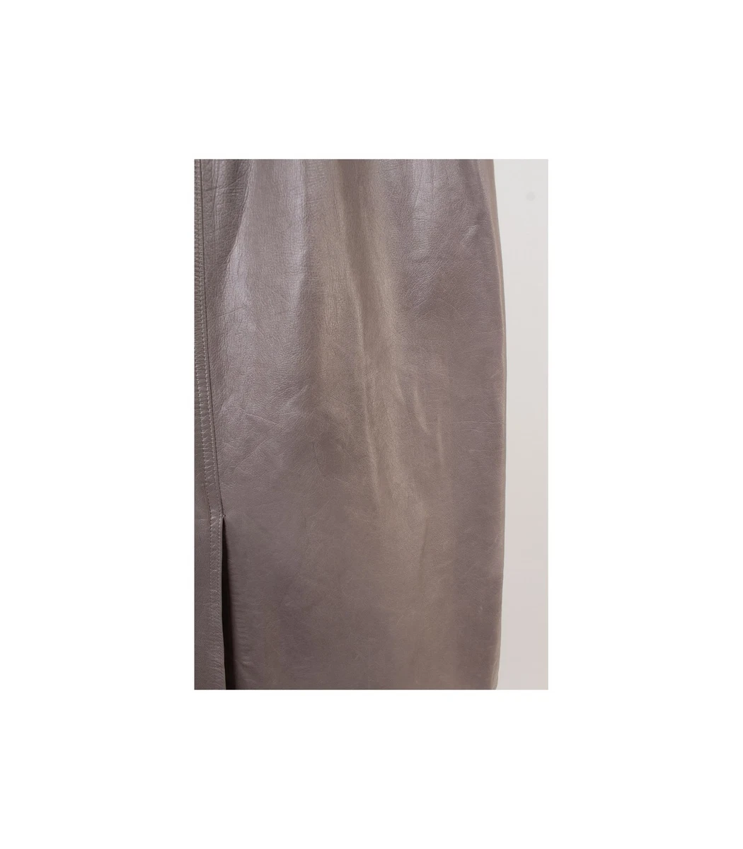 Etienne Aigner Damen Rock Gr. DE 38 Wickelrock Leder