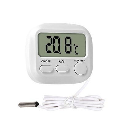 Digital Temperature Thermometer with External Probe LCD for Fridge Fish Tank