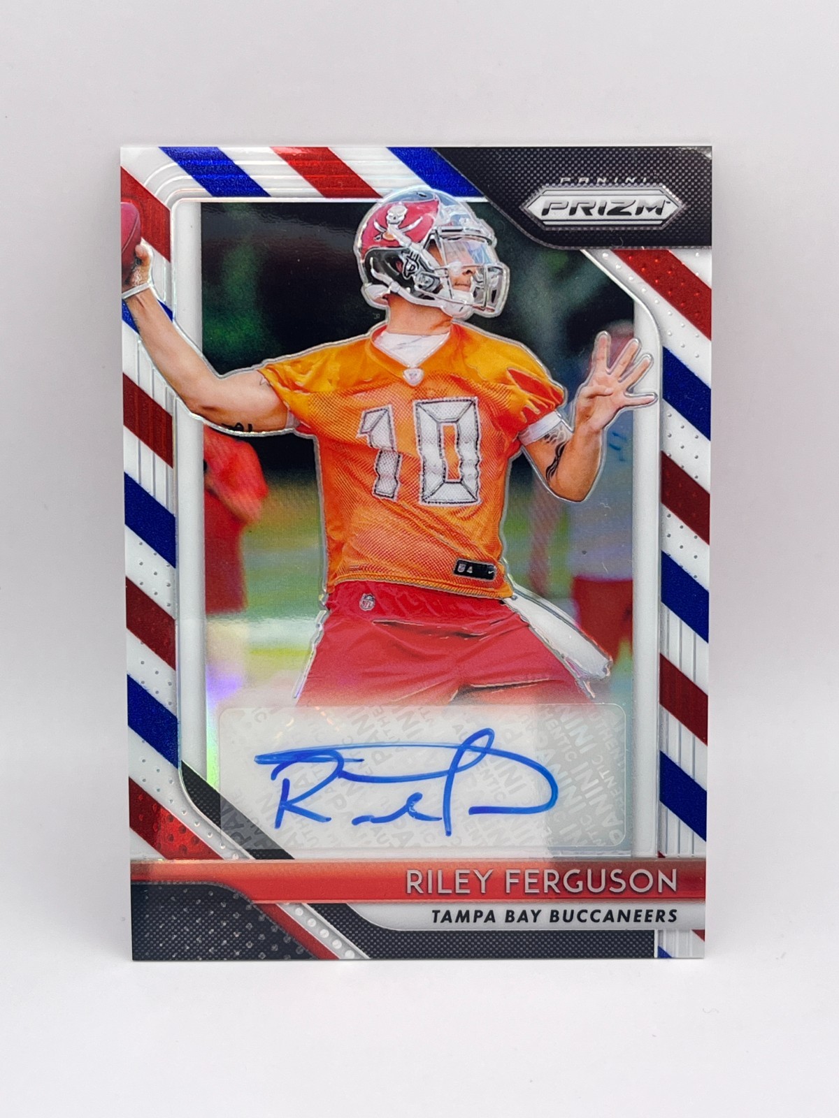 Riley Ferguson Panini Prizm Rookie Autographs #RF Red/White/Blue