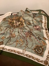 Fashion print 70cm square scarf women