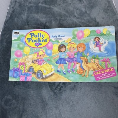 Vintage 1994 Rose Art Polly Pocket Party Board Game Not Complete