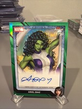 2026 Topps Finest Fantastic Four Artist Green Refractor Ariel Diaz Auto /99