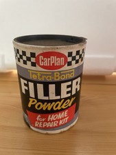 RARE VINTAGE CAR PLAN TETRA BOND FILLER POWDER 8oz 1970s