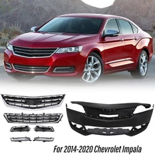 Front Bumper Cover & Grille Assembly Kit For 2014-2020 Chevrolet Impala