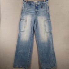 PacSun Blake Extreme Baggy Cargo Jeans 30x32 Blue Y2K Streetwear Skate Wide Leg