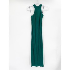 Reformation Filippa Sycamore Green Halter Neck Open Back Maxi Dress Size 0