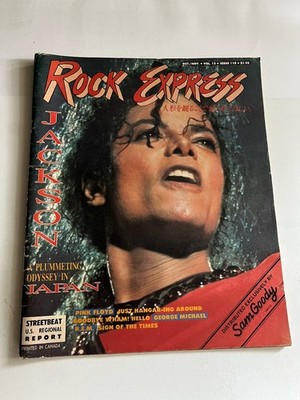 ROCK EXPRESS MAGAZINE Oct/Nov 1987 Michael Jackson Cover VG+ 4.5