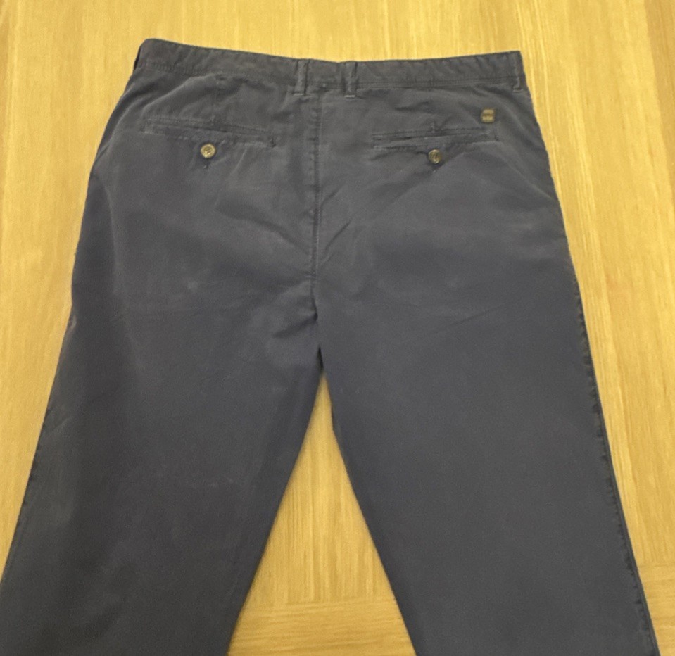 Hugo Boss Trousers Mens W34 L30 Blue Crigan 2-D Regular Stretch Chinos thumbnail 15
