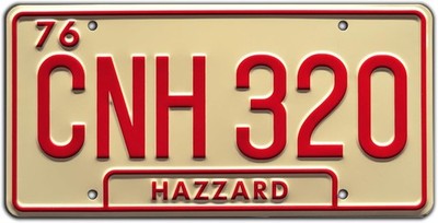 CNH 320 | Metal Stamped License Plate