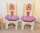 6 Barbie Size KidKraft Wooden Dollhouse Furniture chairs & sm Table — photo 2