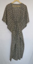 100% Cotton Hand Printed Long Kaftan Dress 100% TARRIF FREE✅0% CHARGE KF-178*