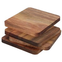 Tassenuntersetzer Aus Akazienholz, 4Er-Set