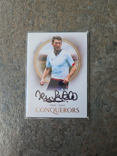 Terry Butcher Auto 09/09 Futera Unique 2022 Conquerors England