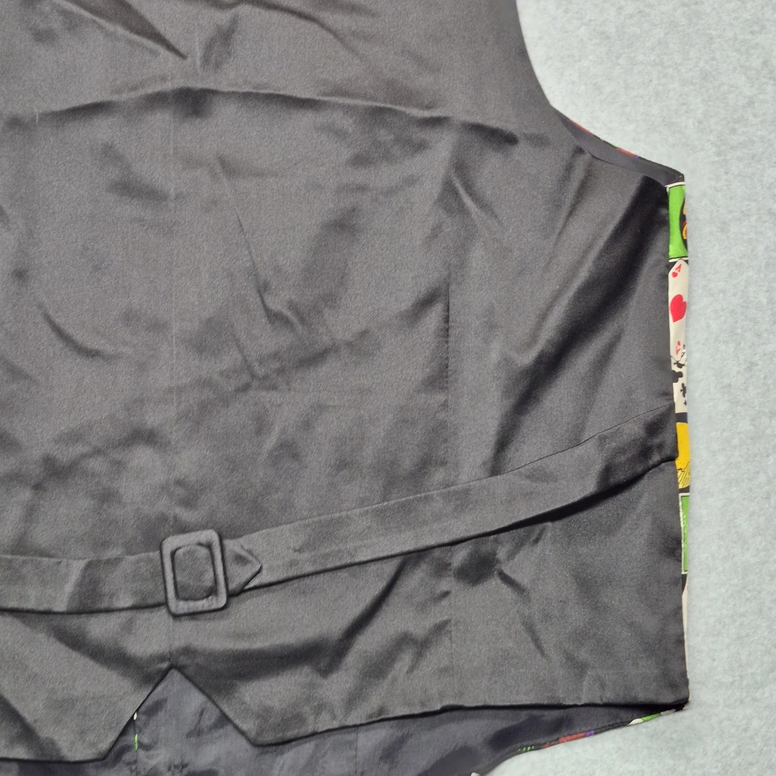 Vintage Nicole Miller Vest Mens Medium Multicolor Silk Las Vegas 1994 Casino - product detail image 13