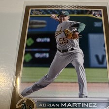 Topps. 2022 Update Adrian Martinez Rookie Gold #US77 Serial /2022 Athletics