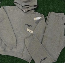 Essentials Grey Hoodie And Pants Set Size Extra Large Men