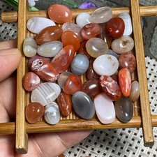 mixed agate stone rock Fish tank decorations Mineral healing crystal 52g c859