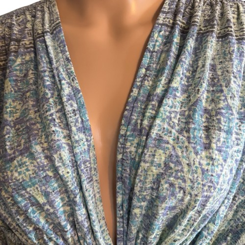 Free People Next Vacation Top Damen Gr. Small in Aqua Kombi kurze Kimonoärmel - Bild 5 von 15